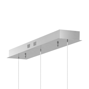 Elyse Teardrop Modern Mid-Century Iron/Acrylic Integrated Linear LED Pendant - JONATHAN Y